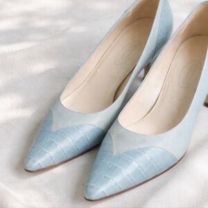 Vintage Made in Spain Snakeskin Leather Pumps Old Money Euro Summer Femenim